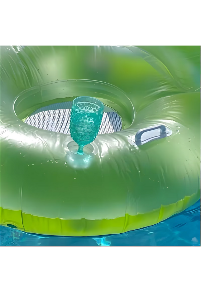 Summer Waves Inflatable Aqua Glow Lazy Float, with LED Lights